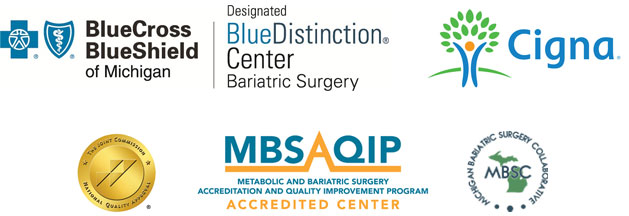 DMC Bariatric accreditation logos